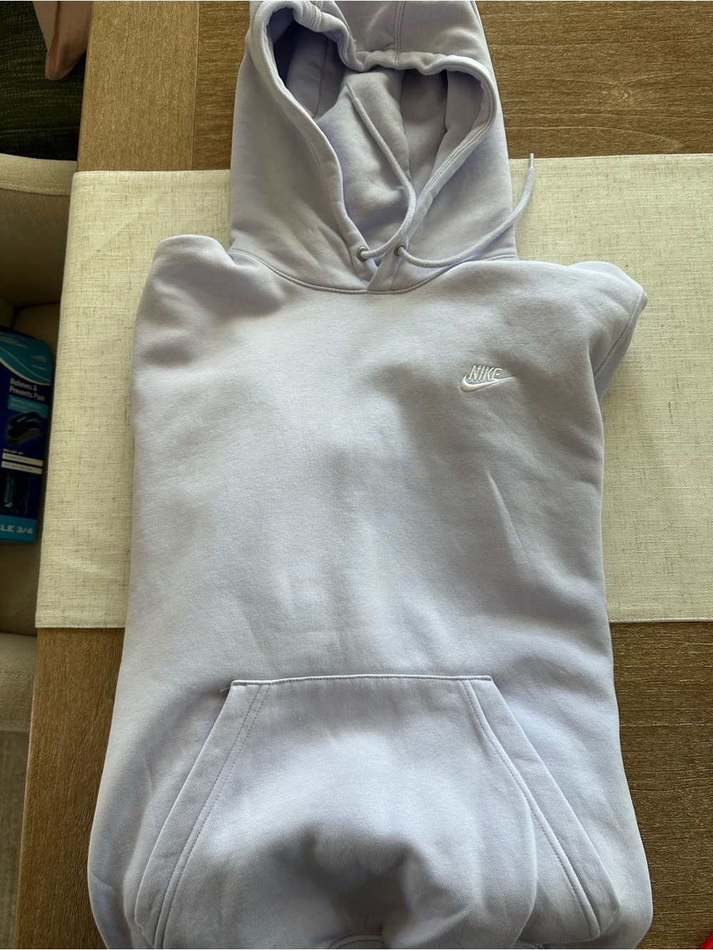 Nike Men’s Lavender Hoodie - Soft Pullover Sweatshirt